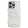 KARL LAGERFELD futerał do IPHONE 16 Pro KLHCP16LHKHDCELT (IML Rhinestones K Head) transparent