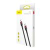 Kabel USB C do USB C Baseus 3A 1 m  CATKLF-G91 czerwono-czarny