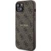 GUESS futerał do IPHONE 15 Plus / 14 Plus GUHMP15MG4GFRW (Leather 4G Metal Logo) brązowy