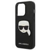 KARL LAGERFELD futerał do IPHONE 14 Pro KLHCP14LSAPKHK (Saffiano With Karl Head Patch) czarny
