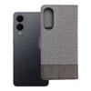 Etui z klapką na Samsung S25 EDGE Gomma Book szare