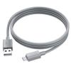 Kabel USB A do Micro USB Hoco 2,4A 1 m X107 szary