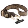 GUESS uniwesalny pasek GUUCNP4DGMW (4G PU Strap Tether Patch Strass Metal Logo) brązowy