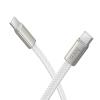 Kabel USB C do USB C Hoco 3A 60W płaski 1 m X125 biały