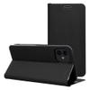 Etui z klapką na iPhone XR Luna Book Carbon czarne