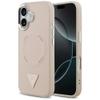 GUESS futerał do IPHONE 17 kompatybilny z MagSafe GUHMP17SPSDTSCMP (PU W/ Triangle Logo) różowy