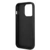 GUESS futerał do IPHONE 14 Pro GUHCP14LHGGSHK (Glitter Flakes Script Metal Logo) czarny