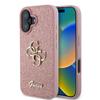 GUESS futerał do IPHONE 16 Plus GUHCP16MHG4SGP (Fixed Glitter Big 4G) różowy