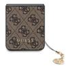 GUESS futerał do SAMSUNG Z FLIP 5 GUHCZF5GF4GBR (4G Charm) brązowy