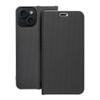 Etui z klapką na iPhone 15 Luna Book Carbon czarne