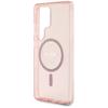 GUESS futerał do SAMSUNG S25 Ultra GUHMS25LHFGEREP (Magnetic IML Glitter Circle) różowy