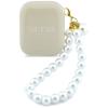 Słuchawki bezprzewodowe douszne GUESS TWS Pearl Strap GUE005326 beżowe