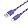 Kabel USB A do Micro USB Hoco 2,4A 1 m X116 gradient fioletowy
