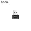 Adapter OTG USB A do USB C Hoco UA6 czarny