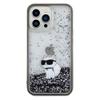 KARL LAGERFELD futerał do IPHONE 13 Pro KLHCP13LLKCNSK (Liquid Glitter C) transparentny