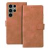 Etui z klapką na Samsung S23 ULTRA Tender Book brązowe