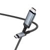 Kabel USB C do HDMI Hoco 4K 30Hz 2 m UA43 stalowy szary