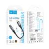 Adapter AUX Lightning do Jack 3,5 mm Hoco 0,12 m LS36A szary