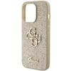 GUESS futerał do IPHONE 15 Pro Max GUHCP15XHG4SGD (Fixed Glitter Big 4G) złoty