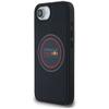 RED BULL futerał do IPHONE 16e (SE 4 2025) kompatybilny z MagSafe RBHMPSE424PUMEVR (Meshed PU Logo and Red Ring) granatowy