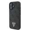 GUESS futerał do IPHONE 16 GUHCP16SP4TDPK (PU Leather 4G Triangle Strass) czarny