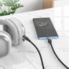 Kabel AUX Jack 3,5 mm do USB C Hoco 1,2 m UPA27 czarny