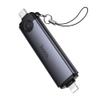 Czytnik kart SD/TF 3.0 + USB 2.0 USB-C/Lightning Hoco HB56B szary