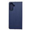Etui z klapką na Samsung A17 Luna Book Carbon niebieskie