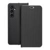 Etui z klapką na Samsung S23 FE Luna Book Carbon czarne