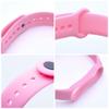 Pasek silikonowy do XIAOMI Mi Band 5 / 6 / 7 różowy (37)