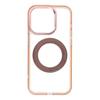 Etui na iPhone 15 PRO Frame Circle Stand zgodne z MagSafe złote