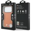BMW futerał do IPHONE 17 Pro Max kompatybilny z MagSafe BMHMP17X25PFWSMO (PU FW Metal Logo) pomarańczowy