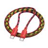 Kabel USB C do USB C Hoco 3A 60W 1 m X116 gradient czerwony