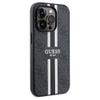 GUESS futerał do IPHONE 15 Pro kompatybilny z MagSafe GUHMP15LP4RPSK (4G Printed Stripes) czarny
