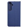 Etui z klapką na Samsung S24 Luna Book Carbon niebieskie