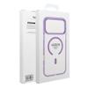 Futerał do iPhone 17 Frame Clear Hybrid Mag Cover zgodny z MagSafe fioletowy