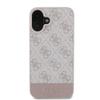 GUESS futerał do IPHONE 16 GUHCP16SG4GLPI (4G PU Bottom Stripe) różowy