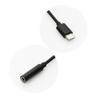 Adapter AUX Typ C (męski) do Jack 3,5 mm (żeński) czarny