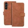 Etui z klapką na Samsung S23 FE Tender Book brązowe