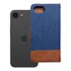 Etui z klapką na iPhone 16e (SE 4 2025) Jeans Book niebieskie
