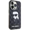 KARL LAGERFELD futerał do IPHONE 15 Pro Max KLHCP15XHNKMKLK (Ikonik Monogram) czarny