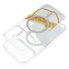 Etui na iPhone 18 Pro / 17 Pro Golden zgodne z MagSafe białe
