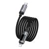 Kabel USB C do Lightning Hoco PD 27W 1,2 m z wyświetlaczem U148 czarny