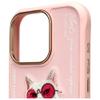 NIMMY futerał GLASSES COOL CAT do IPHONE 16 Pro różowy