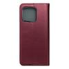 Etui z klapką na Motorola EDGE 60 Smart Magneto burgundowe