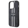GUESS futerał do IPHONE 15 Pro kompatybilny z MagSafe GUHMP15LP4RPSK (4G Printed Stripes) czarny