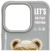 NIMMY futerał COOL&CUTE 2.0 Bear do IPHONE 15 Pro Max szary