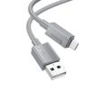 Kabel USB A do Micro USB Hoco 2,4A 1 m X107 szary