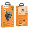 Ładowarka sieciowa do telefonu Hoco USB C QC PD 20W N40 czarna