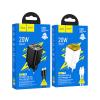 Ładowarka sieciowa do telefonu Hoco USB A + USB C QC3.0 PD 3A 20W + kabel USB C do Lightning N52 czarna